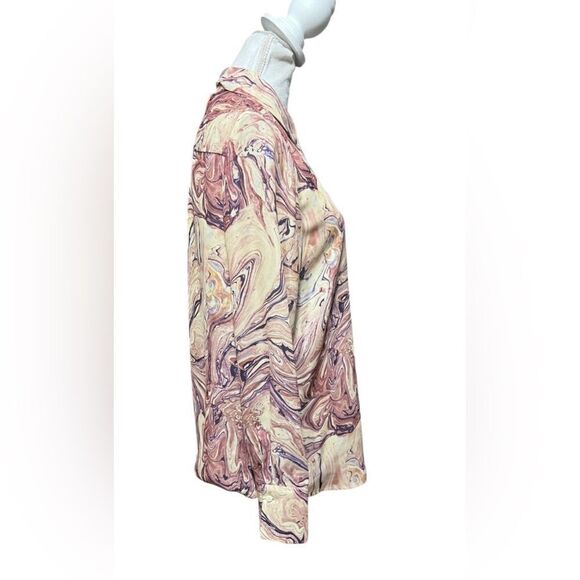 Scotch & Soda STARWATCHER Purple Marble Button Top small - Picture 3 of 7